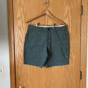 Abercrombie & Fitch Sage Green Shorts (Preppy Fit)